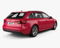 Audi A4 (B9) avant S-Line 2019 Modelo 3D vista trasera