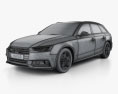 Audi A4 (B9) avant S-Line 2019 Modelo 3D wire render