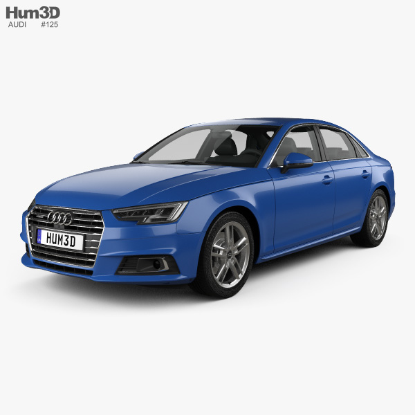 Audi A4 (B9) 세단 2019 3D 모델 