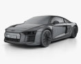Audi R8 e-tron 2019 3d model wire render