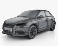 Audi A1 Sportback 2018 Modelo 3D wire render