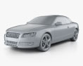 Audi A5 cabriolet with HQ interior 2012 3d model clay render
