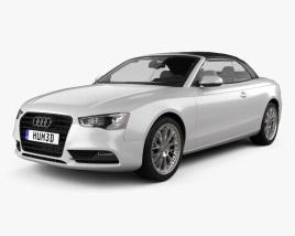 Audi A5 cabriolet with HQ interior 2015 3D model