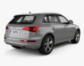 Audi Q5 with HQ interior 2016 3d model back view