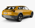 Audi h-tron quattro 2016 3Dモデル 後ろ姿