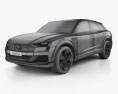 Audi h-tron quattro 2016 3d model wire render