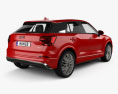 Audi Q2 S-Line 2020 3D 모델  back view
