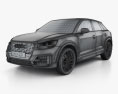 Audi Q2 S-Line 2020 3D модель wire render