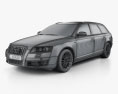 Audi A6 (C6) Avant 2008 3d model wire render