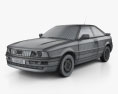 Audi Coupe (8B) 1991 3d model wire render