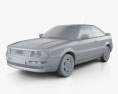 Audi Coupe (8B) 1991 3Dモデル clay render
