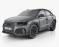 Audi RS Q3 Performance 2020 3d model wire render