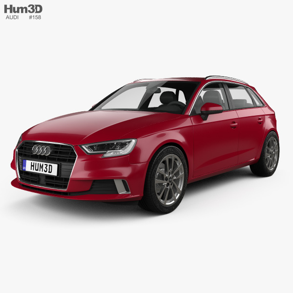 Audi A3 Sportback 2019 3D-Modell