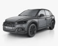 Audi Q5 S-Line 2016 3d model wire render