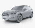Audi Q5 S-Line 2016 3d model clay render