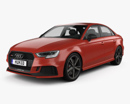 Audi RS3 Sedán 2017 Modelo 3D