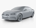 Audi S5 coupe 2020 3d model clay render