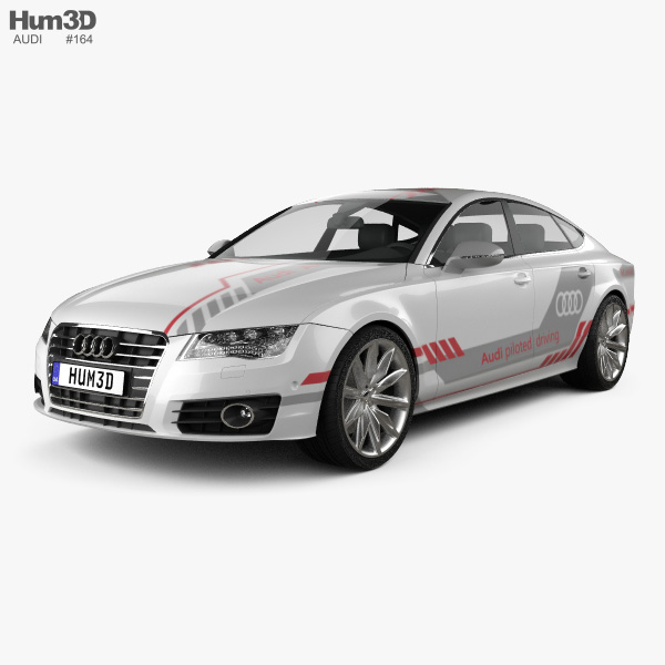 Audi A7 Sportback Piloted Driving Concept 2017 3D model