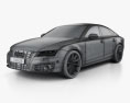 Audi A7 Sportback Piloted Driving Concept 2017 3d model wire render