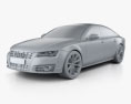 Audi A7 Sportback Piloted Driving Concept 2017 3d model clay render