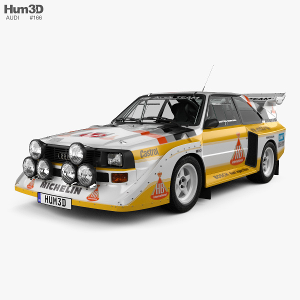 Audi Quattro Sport S1 E2 1985 3D模型