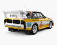 Audi Quattro Sport S1 E2 1985 3Dモデル 後ろ姿