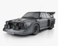 Audi Quattro Sport S1 E2 1985 3D模型 wire render