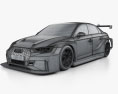 Audi RS3 LMS 2018 3d model wire render