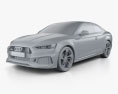 Audi RS5 coupé 2015 3D-Modell clay render