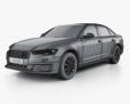 Audi A6 L (C7) saloon (CN) 2020 3d model wire render