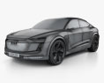 Audi E-tron Sportback 2015 3d model wire render