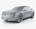 Audi E-tron Sportback 2015 Modelo 3D clay render