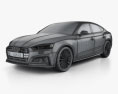 Audi A5 Sportback 2020 3d model wire render
