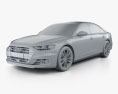 Audi A8 (D5) 2019 3d model clay render
