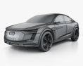 Audi Elaine 2017 3d model wire render