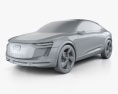 Audi Elaine 2017 3d model clay render
