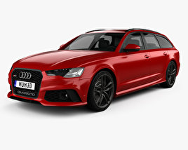 Audi RS6 (C7) avant 2018 3D model
