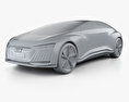 Audi Aicon 2017 3d model clay render