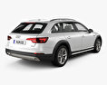 Audi A4 (B9) Allroad with HQ interior 2020 3d model back view