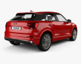 Audi Q2 S-Line with HQ interior 2020 3d model back view