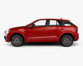 Audi Q2 S-Line with HQ interior 2020 3d model side view