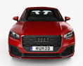 Audi Q2 S-Line з детальним інтер'єром 2020 3D модель front view