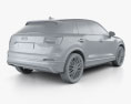 Audi Q2 S-Line з детальним інтер'єром 2020 3D модель