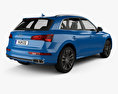 Audi SQ5 2020 3d model back view