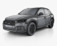Audi SQ5 2020 3d model wire render