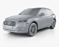 Audi SQ5 2020 3d model clay render