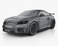Audi TT RS купе Performance Parts 2020 3D модель wire render