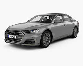 Audi A8 (D5) L with HQ interior 2020 3D model