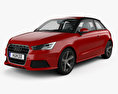 Audi A1 3-door with HQ interior 2018 3d model