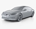 Audi A7 Sportback 2021 3d model clay render